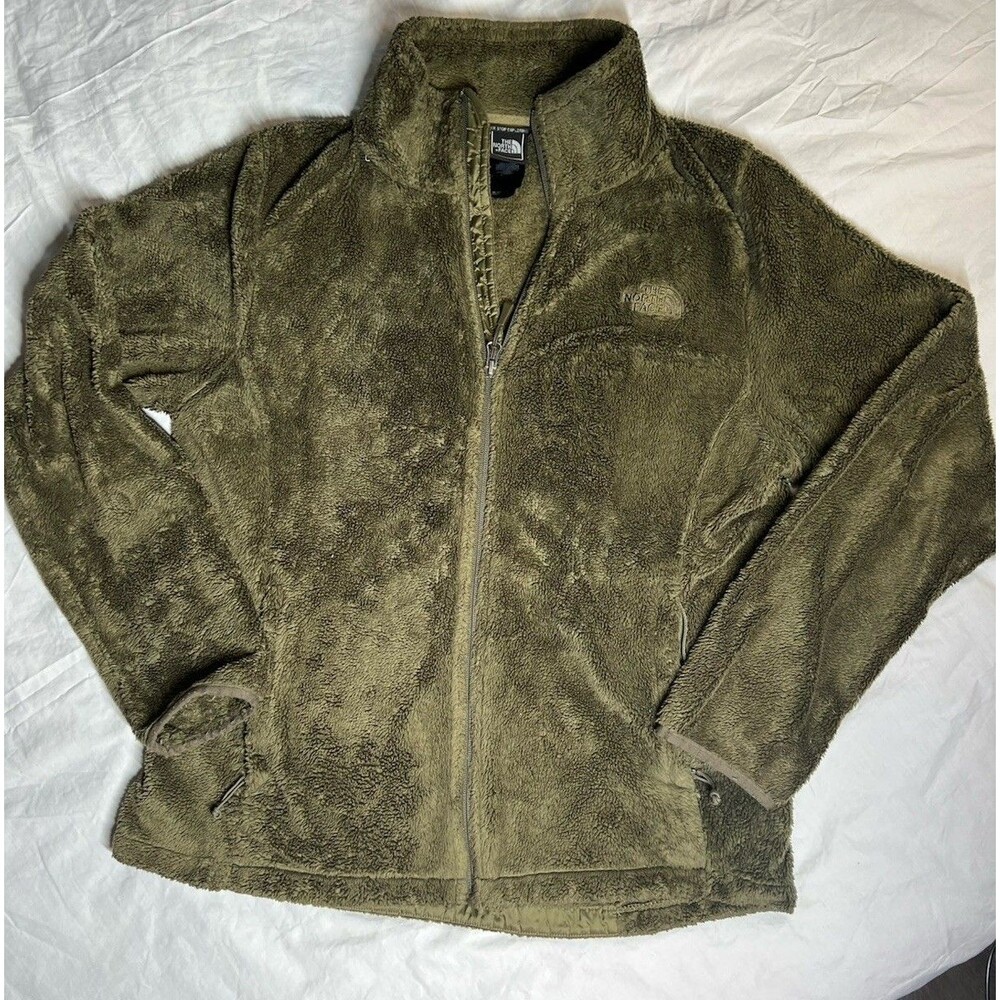The North Face Women's Green Fleece Full Zip Jacket Size Large